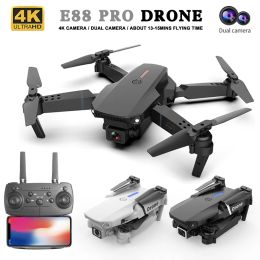 Drones 2024 E88pro 4K HD Dual Camera Drone Optical Flow Aerial Photography Four Axis Aircraft Fixed Height Remote Control Aircraft Toy