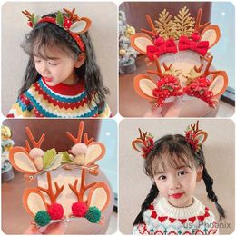 Hair Accessories Women Girls Christmas Antler Hair Clips Hairbands Deer Ear Christmas Party Headbands Children Hairpins Hair Accessories