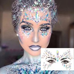 Tattoos 3D Bright Stickers for The Face Rhinestone Face Sticker Jewellery Sticker Makeup Glitter on Face Crystals Gems Decoration