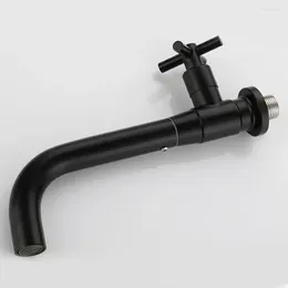 Kitchen Faucets Sink Faucet Wall Mount Black Brushed Contemporary Basin Outdoor Garden Bathroom 360 Rotation Sprayer Taps