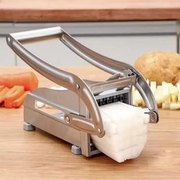 NEW 2024 Stainless Steel Potato Slicer Potato Cutter French Fries Cutter Machine for Kitchen Manual Vegetable Cutter Kitchen Gadgets for