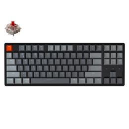 Keyboards Keychron K8 J Wireless Bluetooth Mechanical Keyboard Gateron HotSwappable Switch RGB Backlight Aluminium Frame for Mac