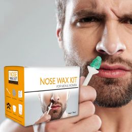 Trimmer Wax BeanPortable Painless Nose Wax Kit for Men & Women Nose Hair Removal Wax Set PaperFree Nose Hair Beans Cleaning Kit