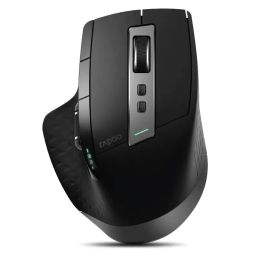 Mice Rapoo Mt750pro/w Rechargeable Multimode Wireless Mouse Easyswitch Between Bluetoothcompatible and 2.4g for Computer Phone