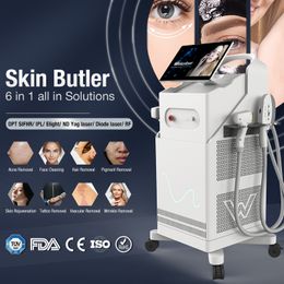 808nm Diode Laser Hair Removal Machine 6 In 1 Multifunction OPT SHR IPL Hair ND YAG Laser Tattoo Removal