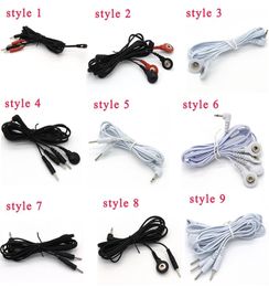 9 Style Choose Electric Shock Wire Electrical Stimulation Cable Patch Cord Electro Shock DIY Accessories Sex Toys For Couples9810578