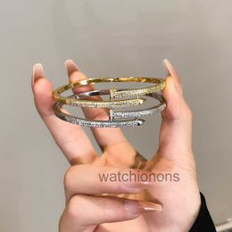 10A Designer High Quality Luxury Bangle Crrater Korean version fashionable and Personalised micro inlaid diamond studded buckle bracelet for women in ina style nic