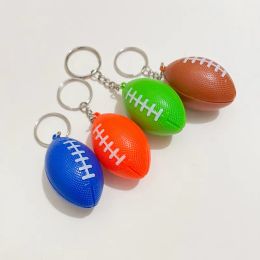 Rugby Novelty Gift Rugby Keychain Creative Sports Keyring Car Accessories Birthday Party Gifts Present Key Ring Pendant1PC