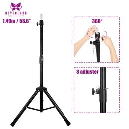 Stands 1.49m 3 lever Ajustable Tripod Stand Holder For Hair Mannequin Holder Tripod Stand Hairdressing Training Head Holder Tripod