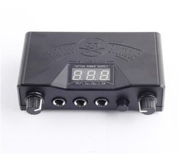 YILONG Permanent Makeup Tattoo Supply Tools 1Pcs Black Skull Tattoo Machine Power Supply For Liner Shader8185398