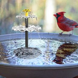 Garden Decorations High-efficiency Solar Panel Fountain Pump Water Powered Glass Bird Bath With For