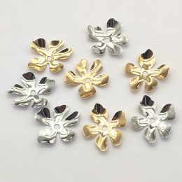 Necklaces New Arrival! 22x20mm 100pcs Brass Spacer Flower For Handmade Headdres/Necklace/Earring DIY Parts,Jewelry Findings&Components