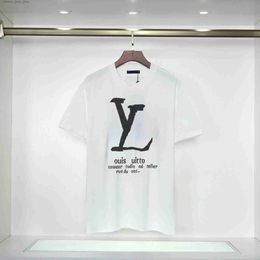 Men's T-Shirts Summer Mens Designer Womens T-shirt Loose Large T-shirtNew Fashion High Quality Sports Shirt Petals Spring and Autumn Style Sizes s-4XL Q240424