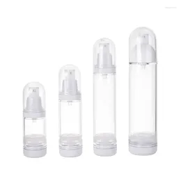Storage Bottles 100Pcs 15/30/50/100ml Empty Round Refillable Airless Pump Bottle Travel Cosmetic Containers For Hand Sanitizer Gel Lotion