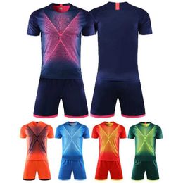 Fans Tops Tees Men Summer Short Sleeve Kids Soccer Training Suits Football Kits Boys and girls Soccer Clothes Sets Customised Soccer Jersey Set Y240423