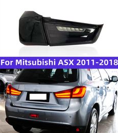 Car Taillight for Mitsubishi ASX 2011-20 18 LED Brake Reverse Tail Lamp Dynamic Turn Light Tail Lights Assembly