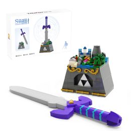 Blocks BuildMoc Breath Of The Wild The Master Sword Building Blocks Set For Zeldaed Hyrule Castle BOTW Arms Bricks Toys Children Gifts