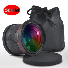 Philtres 58MM 0.35x Fisheye Wide Angle Lens (w/Macro Portion) for Canon EOS Rebel 70D 77D 80D 1100D 700D 650D 550D 300D T7 T7i T6i T6s
