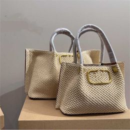 bag high definition Rural Hardware Lafite Vegetable Basket Grass Woven Tote Shopping Dumpling Mommy One