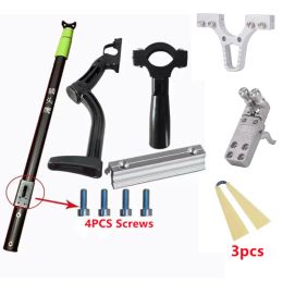 Arrow DIY Straight Rod Slingshot Accessories Outdoor Hunting Power Shooting Long Rod Slingshot Trigger Front Grip Rear Support Tools