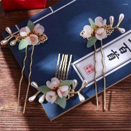 Hair Accessories Headdress Hairstyle Design Tool Comb Ancient Headwear Chinese Style Hairpin Hanfu Sticks Set