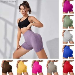 Women's Shorts Women Seamss Gym High Waist Fitness Tight Biker Quick Drying Cycling Workout H240424