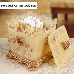 Accessories European Style Toothpick Holder Container Household Table Toothpick Storage Box Toothpick Dispenser