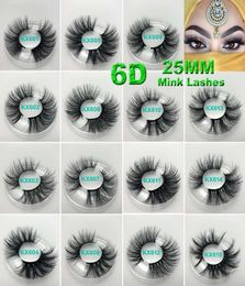 Whole long dramatic mink lashes 25mm real mink eyelashes 25MM 3D mink big eyelashes costom box2561350