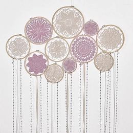 Decorative Figurines DIY Decoration Pendant Large Doily Lace Dream Catcher Set Wedding Background Art Hangings Decorations Gifts