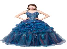Purple Quinceanera Dresses Ball Gown For 15 Sweet 16 Formal Long Prom Party Gowns Stock Size 216 QC2116401452