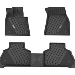 Custom Fit All Weather Floor Mats for BMW X5 2019-2024 - Full Set Black Mats for 5 Passenger Seats - Compatible with XDrive 40i, 50i, M50i, M, 1st and 2nd Rows