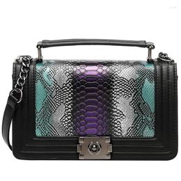 Shoulder Bags Women Bag Snake Crossbody For Leather Handbags Designer Purse Female Single Sac A Main