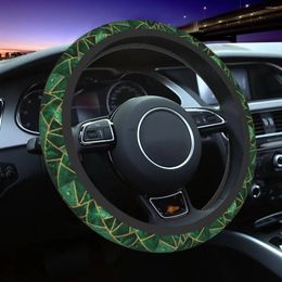 Steering Wheel Covers 37-38 Deep Emerald Universal Retro Nodic Geometric Auto Decoration Suitable Car Accessories