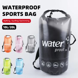 Bags Waterproof Dry Bag Roll Top Lightweight Dry Storage Bag Backpack 10L/20L Swimming Boating Kayaking Camping Beach Floating Bag