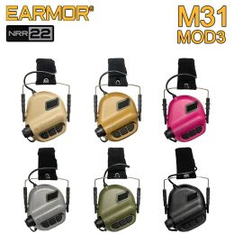 Protector EARMOR M31 MOD3 Tactical Headset Noise Cancelling Earmuffs Military AntiNoisy Hearing Protection Shooting Earhone NRR 22dB
