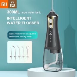 Irrigators Xiaomi Dental Irrigator Floss DIY Mode 5 Jets Water Flosser Pick Mouth Washing Machine Cleaning USB Rechargeable Oral Irrigator