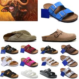 Originals BirkStocks Bostons Clogs Designer Sandals Birkin Beach summer buckle slippers Bostons Microfiber shearling suede flip flops Birkin Birko-Flor Slide