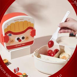 Dinnerware 1 Portable Cute Lunch Box For Kids Compartments Lunchbox Children School Outdoor Camping Picnic Fruit Fresh Container