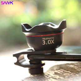 Filters SANYK 4K 3X Phone Telephoto Lens Multilayer Coating Portrait Lens Without Distortion