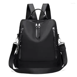 Backpack Women Backpacks Soft Oxford Fashion Anti-theft Shoulder School Bag For Girls Quality Sheepskin Female Travel