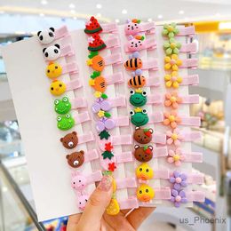 Hair Accessories 10/20/30/40 Pcs/Set Baby Girls Cute Cartoon Fruit Flower Ornament Hair Clips Children Lovely Sweet Hairpins Kid Hair Accessories