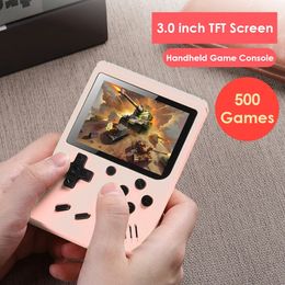 Retro Handheld Video Game Console Built-in 400/500/800 3 Inch TFT Screen Nostalgic Games 1020mAh for Kids and Adult 240419
