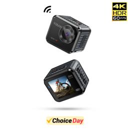 Cameras CERASTES Mini 4K/60fps Ultra HD Action Camera V8 20MP WiFi 170D 10M Body Waterproof Helmet Video Recording Cameras Sports DV Cam