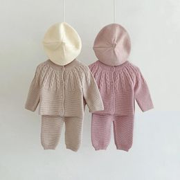 Clothing Sets Spring Baby Girl Clothes Set 2Pcs Knit Sweater Pants For Girls Born Gift