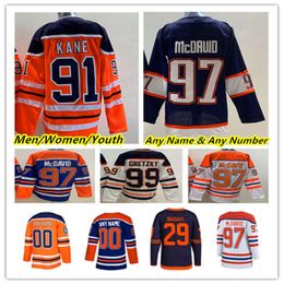 Kob Connor McDavid Hockey Jerseys Jack Campbell Leon Draisaitl Darnell Nurse Zach Hyman Evander Kane Wayne Gretzky Ryan Nugent-Hopkins Cody