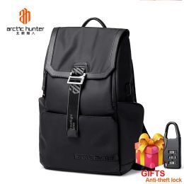 Bags Arctic Hunter Men's High Quality New Waterproof Trend Buckle Hook Backpack Business Leisure Computer Backpack College Student Sc