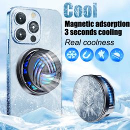 Coolers Magnetic Cooler for Gaming Phone for Iphone 12/iphone 13/black Shark 4/rog/xiaomi/poco F3/switch/pad Fast Cooling Rgb Backlight