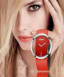 DOM Watch Women luxury Fashion Casual 30 m waterproof quartz watches genuine leather strap sport Ladies elegant wrist watch girl 22744474
