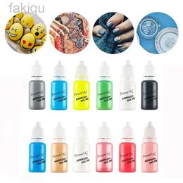 Body Paint 12pcs Nail Polish Paint Airbrush Nail Ink Use For Airbrush Spray Gun Color Painting Stencil Making Hollow Pattern Nail Art Tools d240424