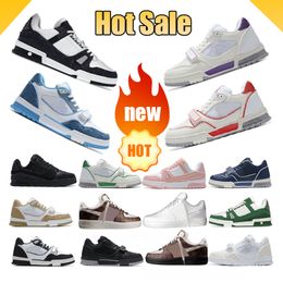 Casual Shoes Low Men Women Color Block Black White Green Blue Suede Mens Womens Trainers Outdoor Sports Sneakers Walking Jogging hot sale luxury high quality